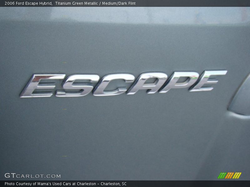 Titanium Green Metallic / Medium/Dark Flint 2006 Ford Escape Hybrid