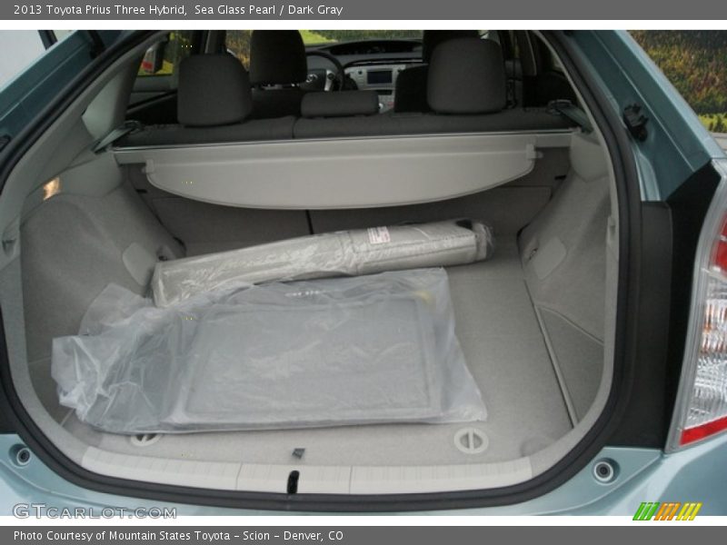 Sea Glass Pearl / Dark Gray 2013 Toyota Prius Three Hybrid