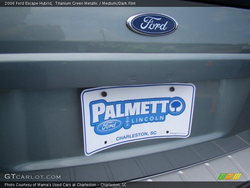 Titanium Green Metallic / Medium/Dark Flint 2006 Ford Escape Hybrid