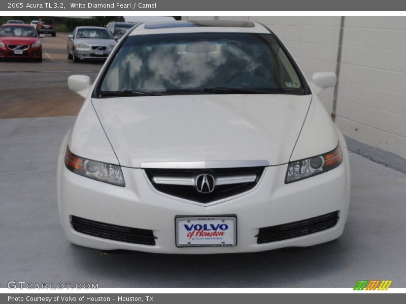 White Diamond Pearl / Camel 2005 Acura TL 3.2