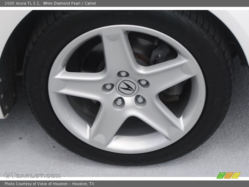 White Diamond Pearl / Camel 2005 Acura TL 3.2