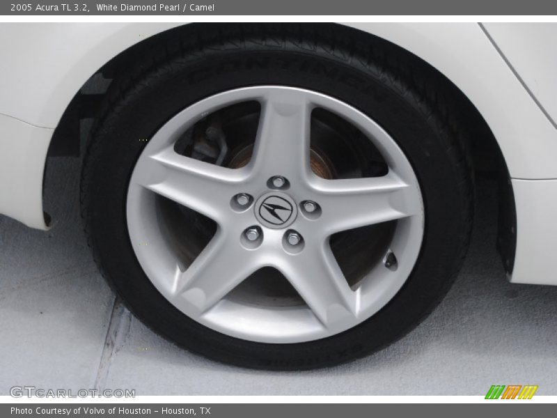 White Diamond Pearl / Camel 2005 Acura TL 3.2