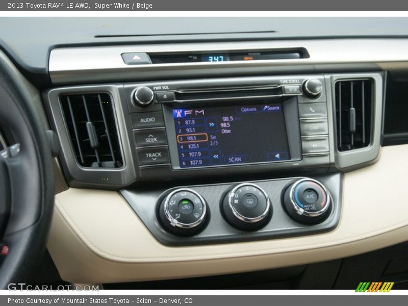 Super White / Beige 2013 Toyota RAV4 LE AWD