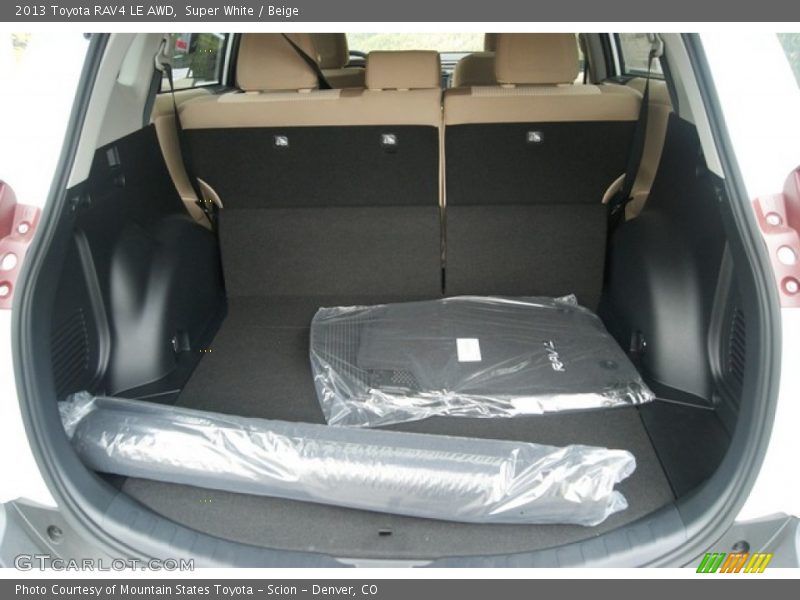 Super White / Beige 2013 Toyota RAV4 LE AWD