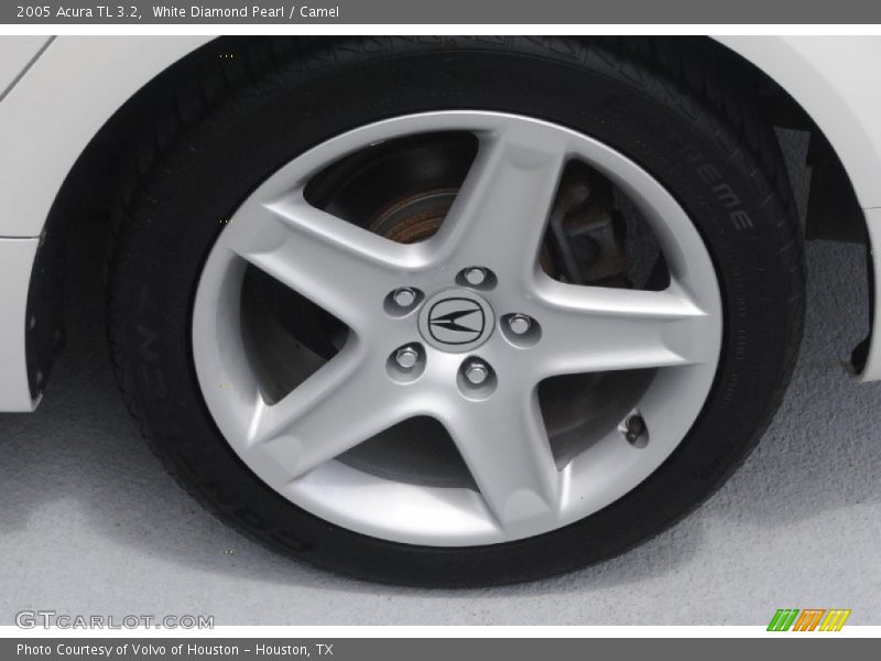White Diamond Pearl / Camel 2005 Acura TL 3.2
