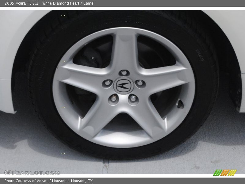 White Diamond Pearl / Camel 2005 Acura TL 3.2