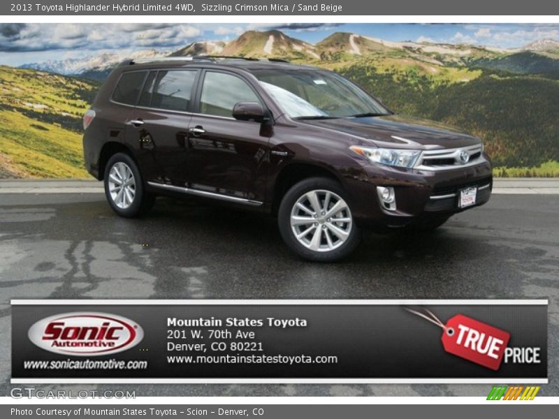 Sizzling Crimson Mica / Sand Beige 2013 Toyota Highlander Hybrid Limited 4WD