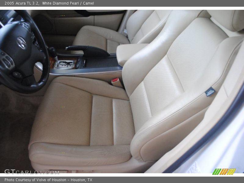 White Diamond Pearl / Camel 2005 Acura TL 3.2