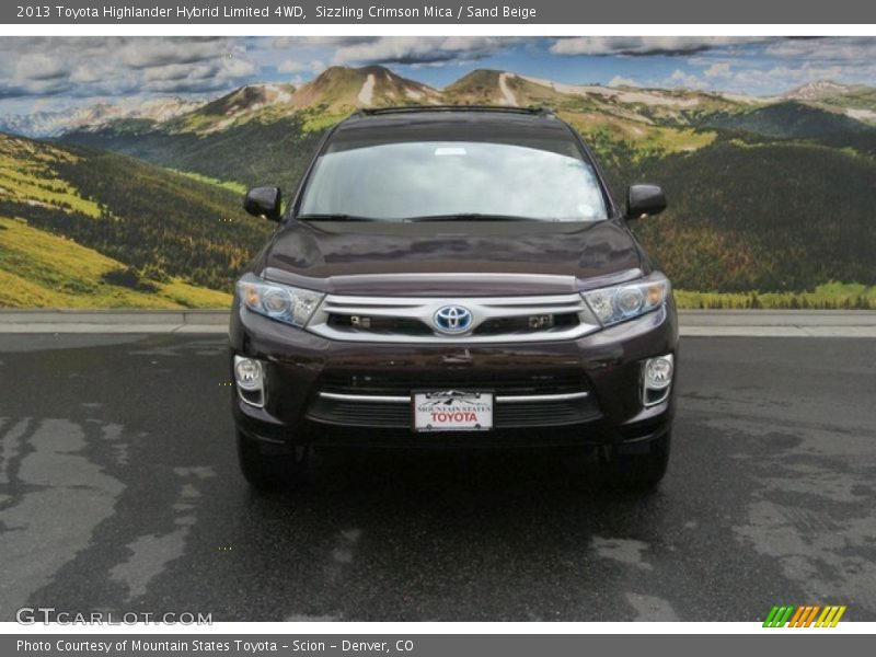 Sizzling Crimson Mica / Sand Beige 2013 Toyota Highlander Hybrid Limited 4WD