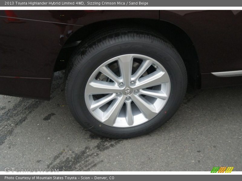 Sizzling Crimson Mica / Sand Beige 2013 Toyota Highlander Hybrid Limited 4WD