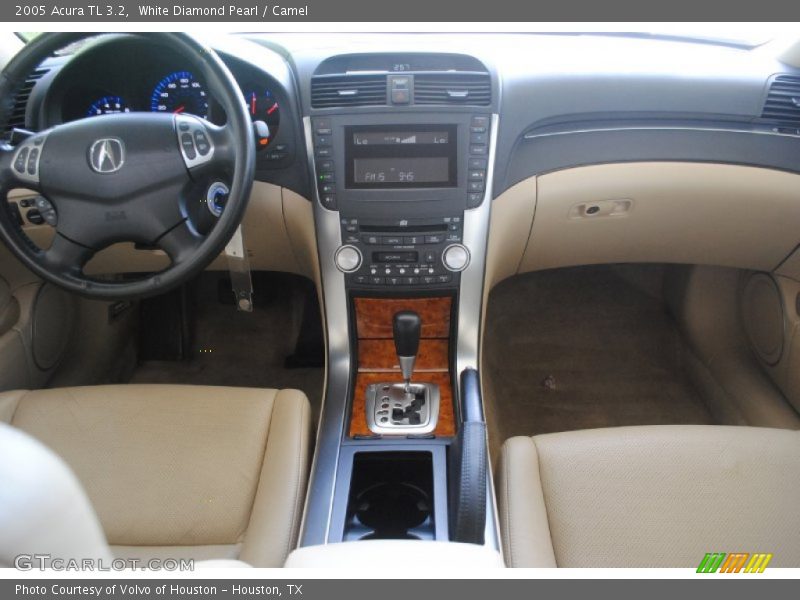 White Diamond Pearl / Camel 2005 Acura TL 3.2