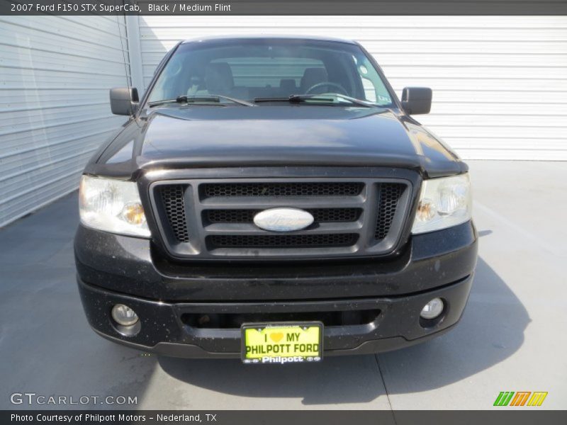 Black / Medium Flint 2007 Ford F150 STX SuperCab