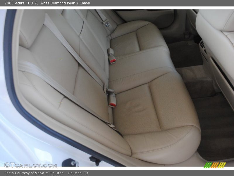 White Diamond Pearl / Camel 2005 Acura TL 3.2