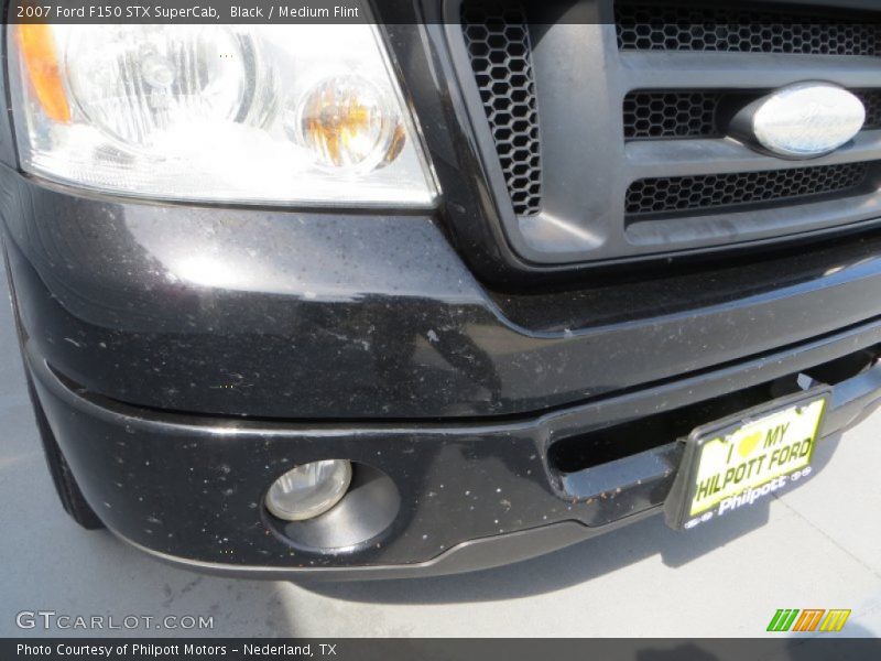 Black / Medium Flint 2007 Ford F150 STX SuperCab
