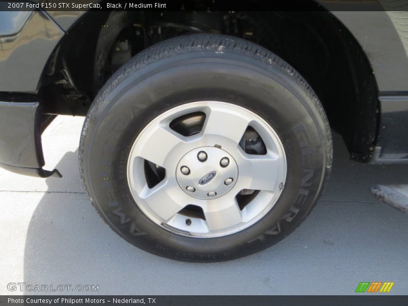Black / Medium Flint 2007 Ford F150 STX SuperCab