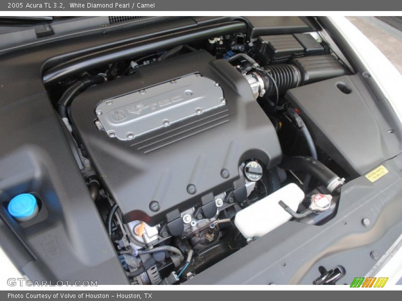 White Diamond Pearl / Camel 2005 Acura TL 3.2