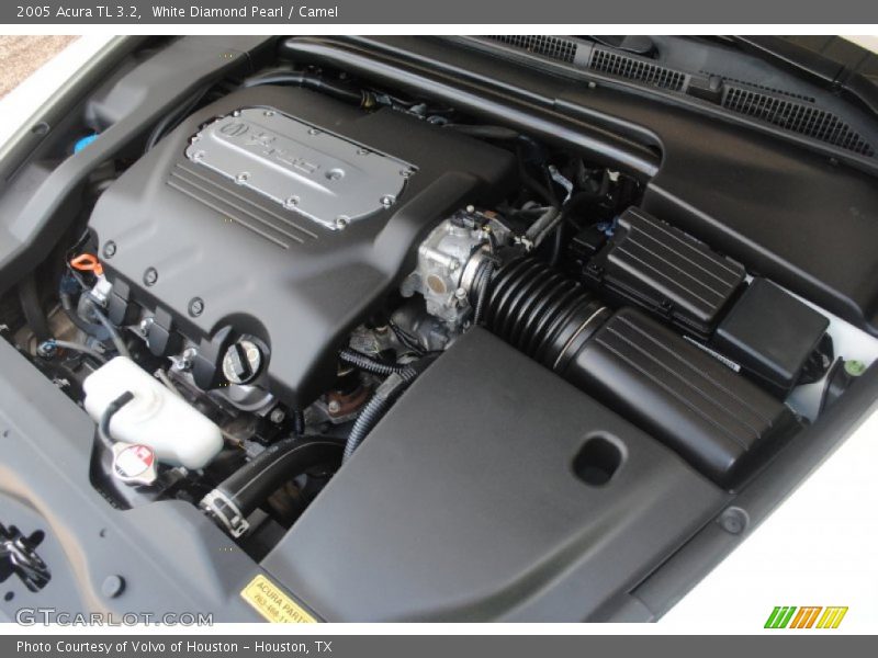 White Diamond Pearl / Camel 2005 Acura TL 3.2