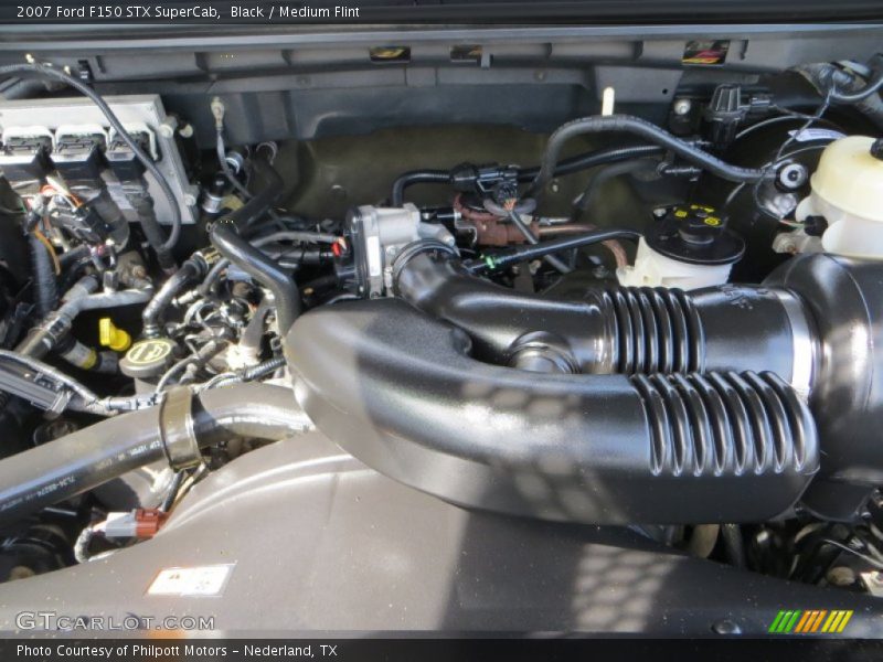 Black / Medium Flint 2007 Ford F150 STX SuperCab