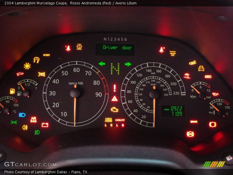  2004 Murcielago Coupe Coupe Gauges