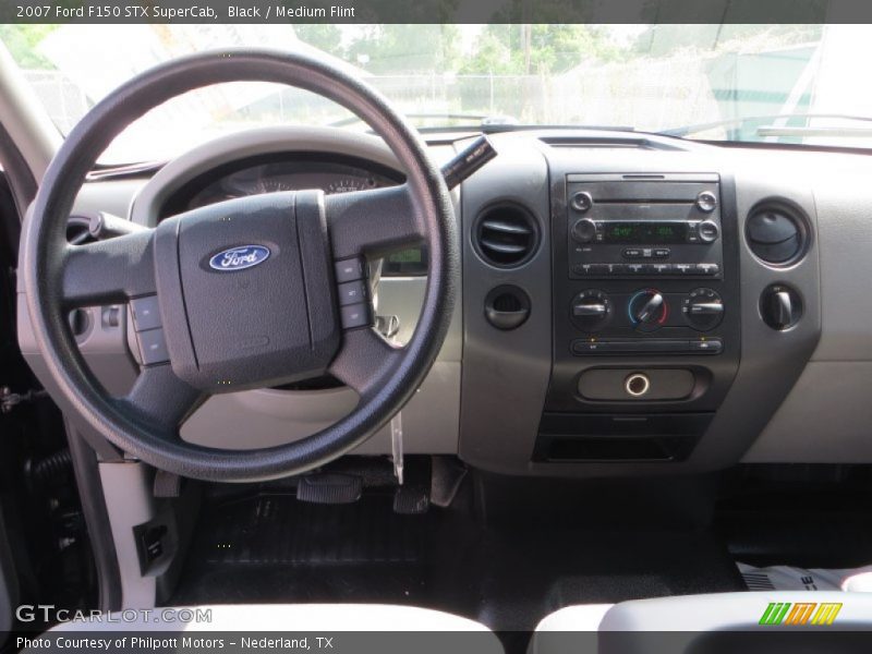 Black / Medium Flint 2007 Ford F150 STX SuperCab
