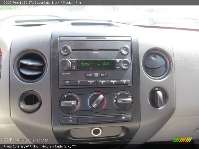 Black / Medium Flint 2007 Ford F150 STX SuperCab