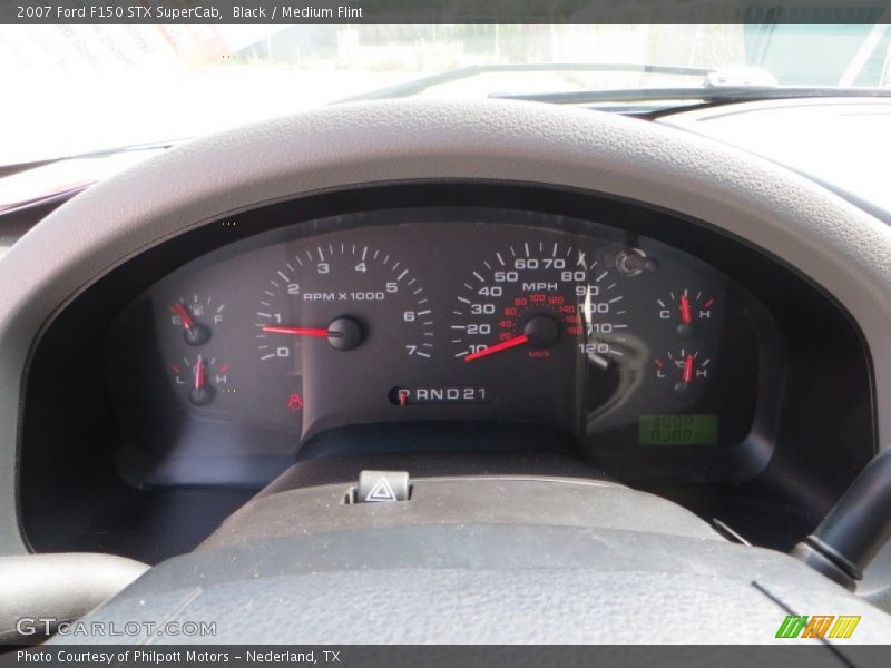 Black / Medium Flint 2007 Ford F150 STX SuperCab