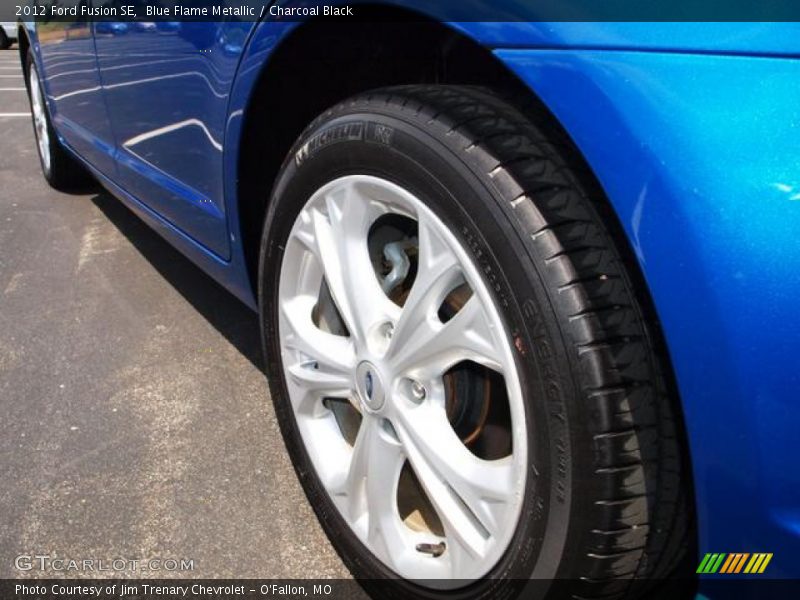Blue Flame Metallic / Charcoal Black 2012 Ford Fusion SE