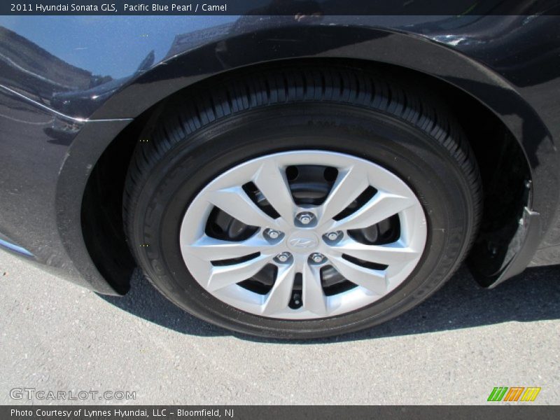 Pacific Blue Pearl / Camel 2011 Hyundai Sonata GLS