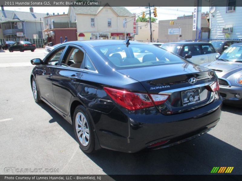 Pacific Blue Pearl / Camel 2011 Hyundai Sonata GLS