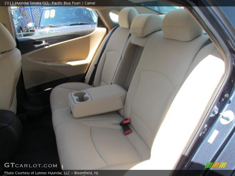 Pacific Blue Pearl / Camel 2011 Hyundai Sonata GLS