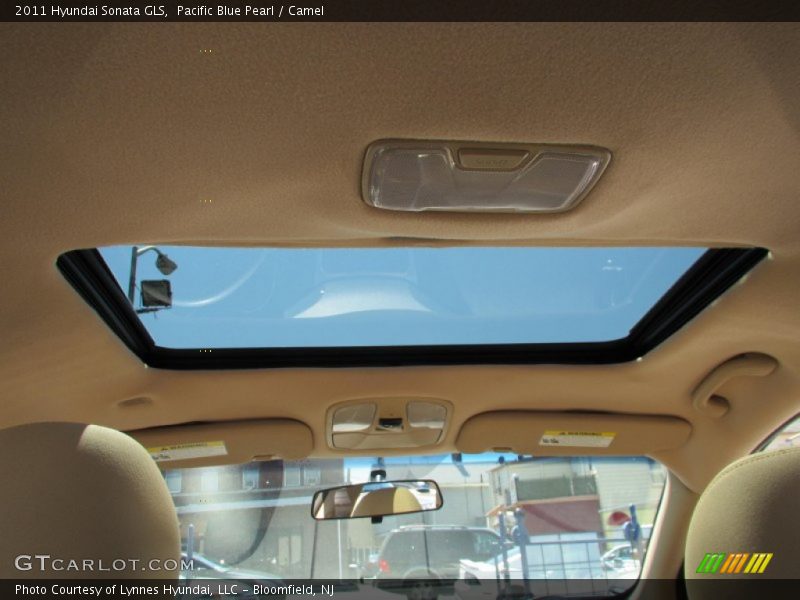 Pacific Blue Pearl / Camel 2011 Hyundai Sonata GLS