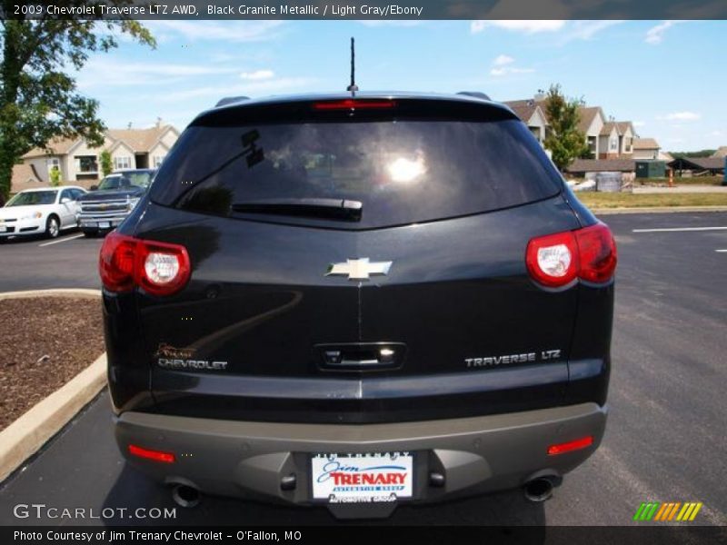Black Granite Metallic / Light Gray/Ebony 2009 Chevrolet Traverse LTZ AWD