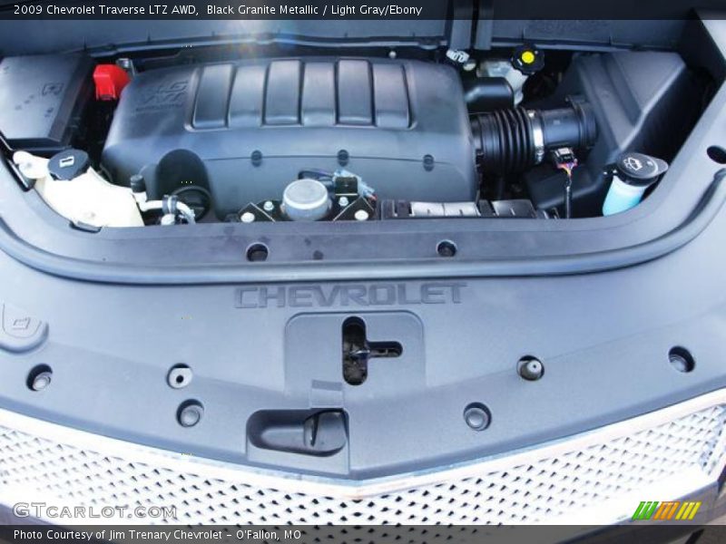 Black Granite Metallic / Light Gray/Ebony 2009 Chevrolet Traverse LTZ AWD