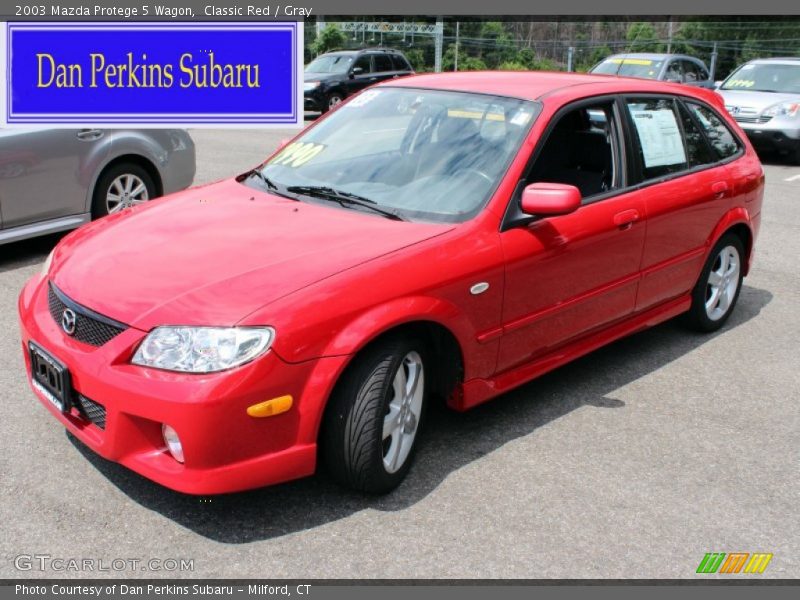 Classic Red / Gray 2003 Mazda Protege 5 Wagon
