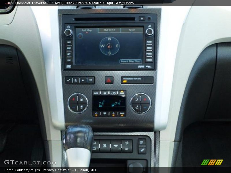 Black Granite Metallic / Light Gray/Ebony 2009 Chevrolet Traverse LTZ AWD