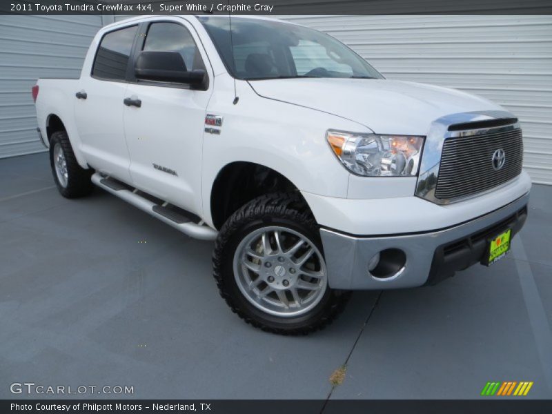 Super White / Graphite Gray 2011 Toyota Tundra CrewMax 4x4