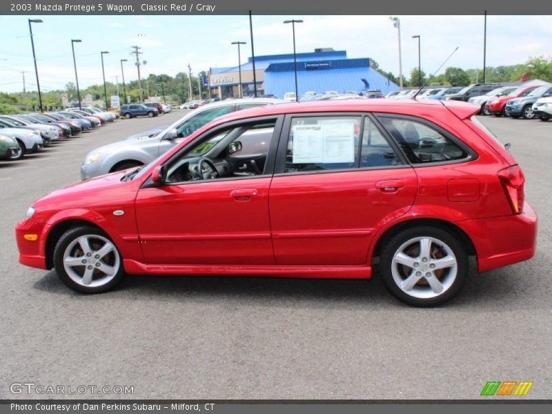 Classic Red / Gray 2003 Mazda Protege 5 Wagon