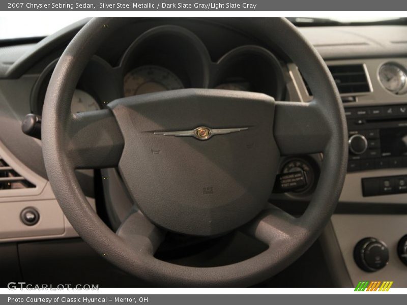 Silver Steel Metallic / Dark Slate Gray/Light Slate Gray 2007 Chrysler Sebring Sedan