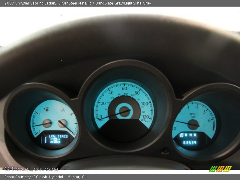 Silver Steel Metallic / Dark Slate Gray/Light Slate Gray 2007 Chrysler Sebring Sedan