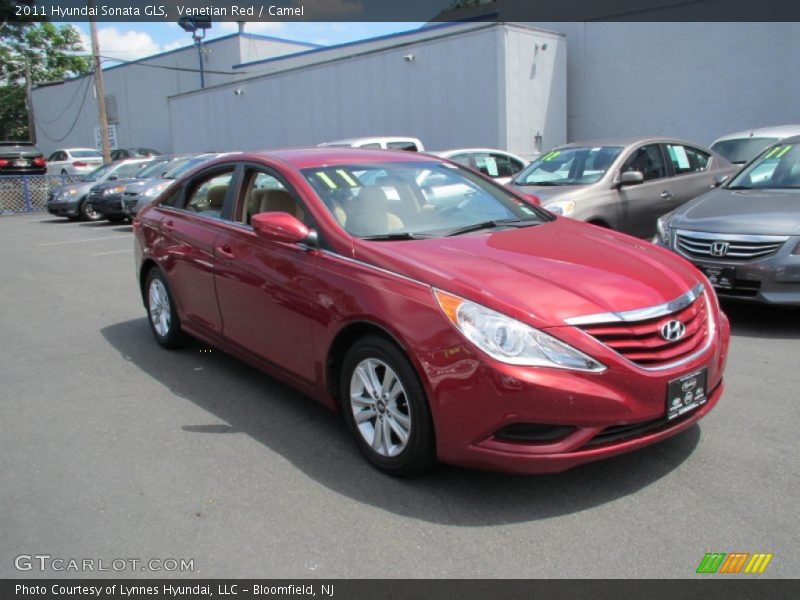 Venetian Red / Camel 2011 Hyundai Sonata GLS