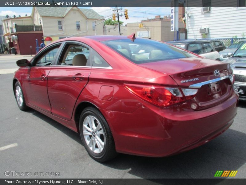 Venetian Red / Camel 2011 Hyundai Sonata GLS