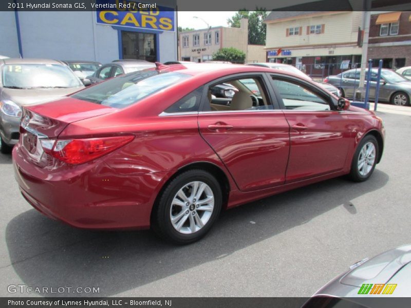 Venetian Red / Camel 2011 Hyundai Sonata GLS