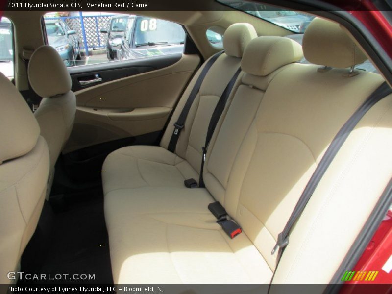 Venetian Red / Camel 2011 Hyundai Sonata GLS