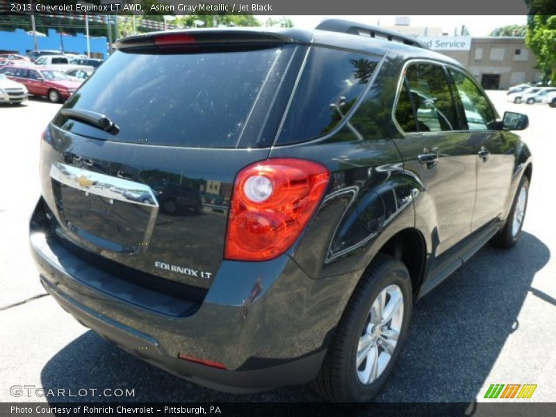 Ashen Gray Metallic / Jet Black 2013 Chevrolet Equinox LT AWD