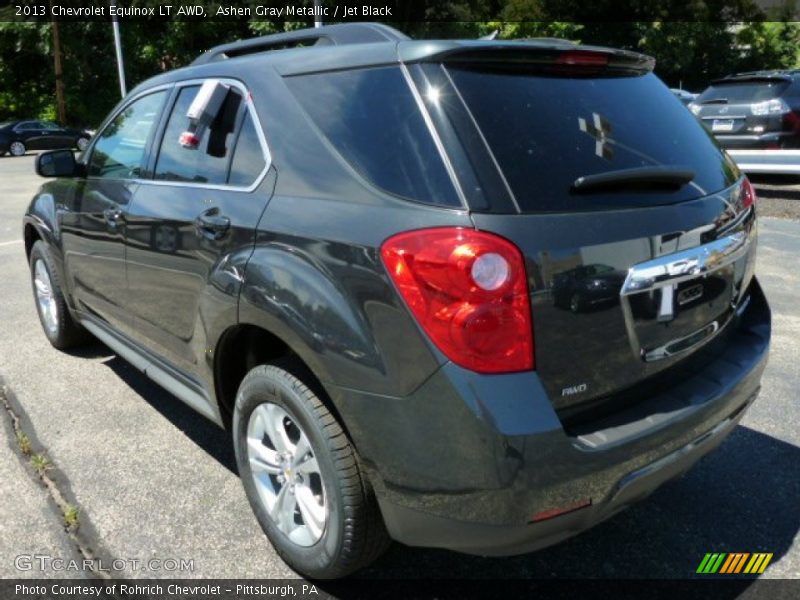 Ashen Gray Metallic / Jet Black 2013 Chevrolet Equinox LT AWD