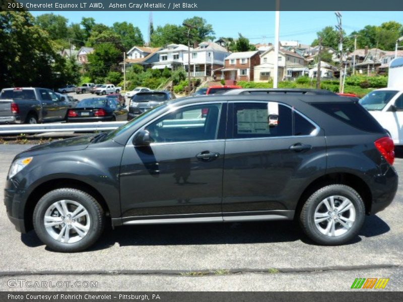 Ashen Gray Metallic / Jet Black 2013 Chevrolet Equinox LT AWD