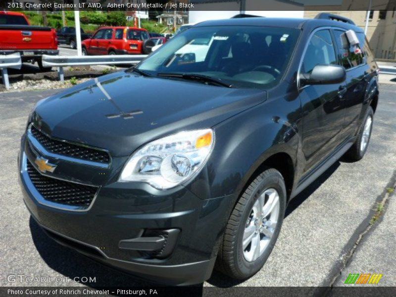 Ashen Gray Metallic / Jet Black 2013 Chevrolet Equinox LT AWD