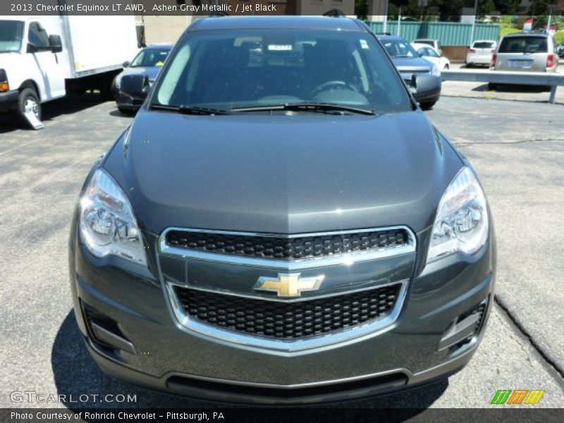 Ashen Gray Metallic / Jet Black 2013 Chevrolet Equinox LT AWD