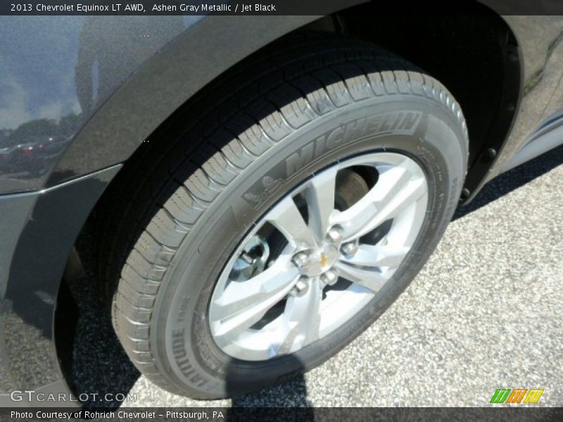 Ashen Gray Metallic / Jet Black 2013 Chevrolet Equinox LT AWD
