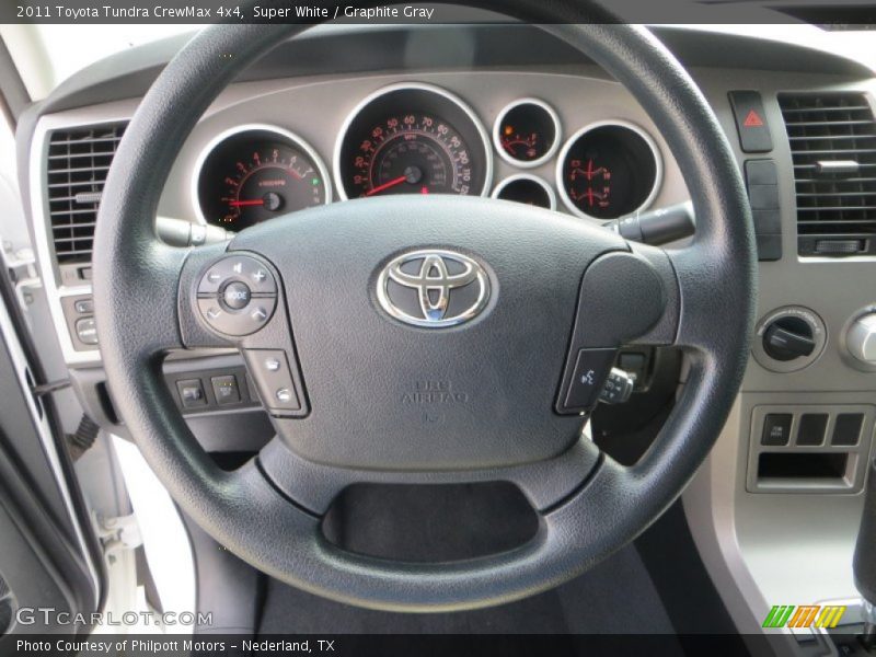 Super White / Graphite Gray 2011 Toyota Tundra CrewMax 4x4